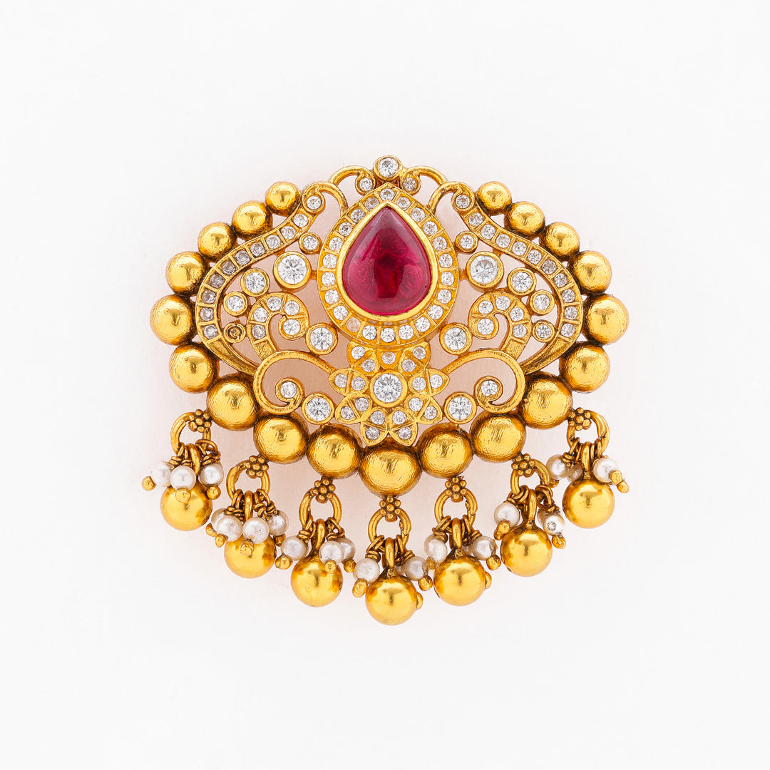 Ruby Oval Shaped Pendant
