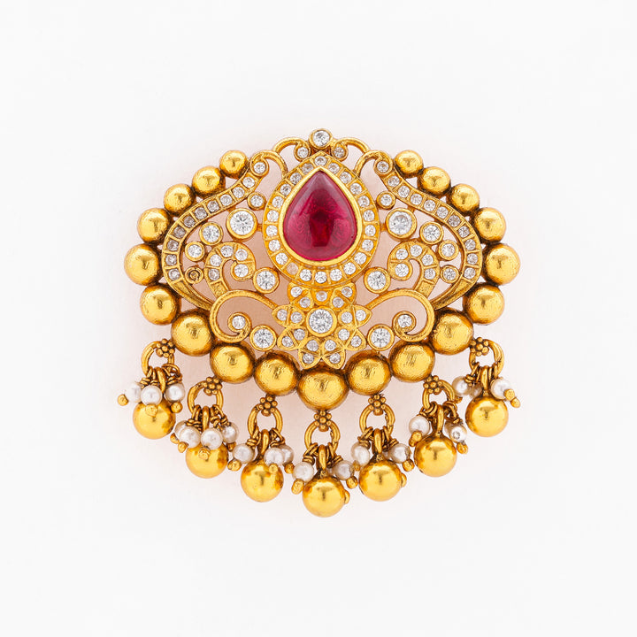 Ruby Oval Shaped Pendant