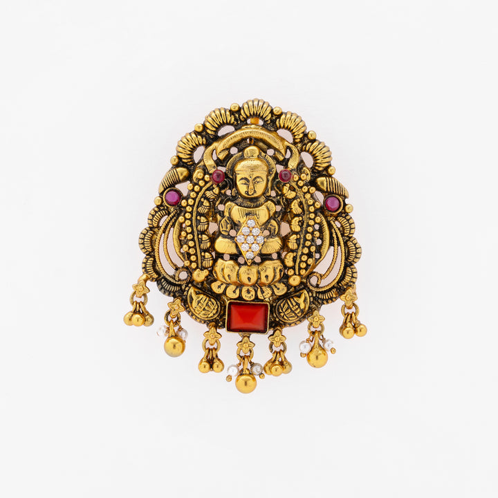 Coral Lakshmi Pendant