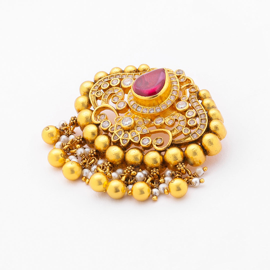 Ruby Oval Shaped Pendant