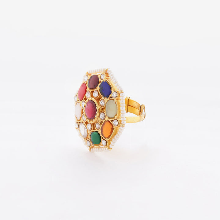 Navaratna Cocktail Ring