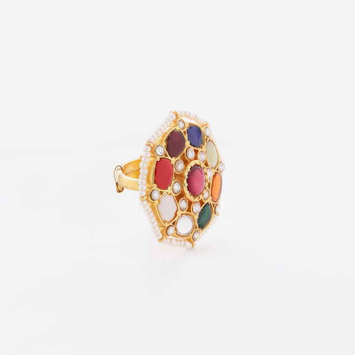 Navaratna Cocktail Ring