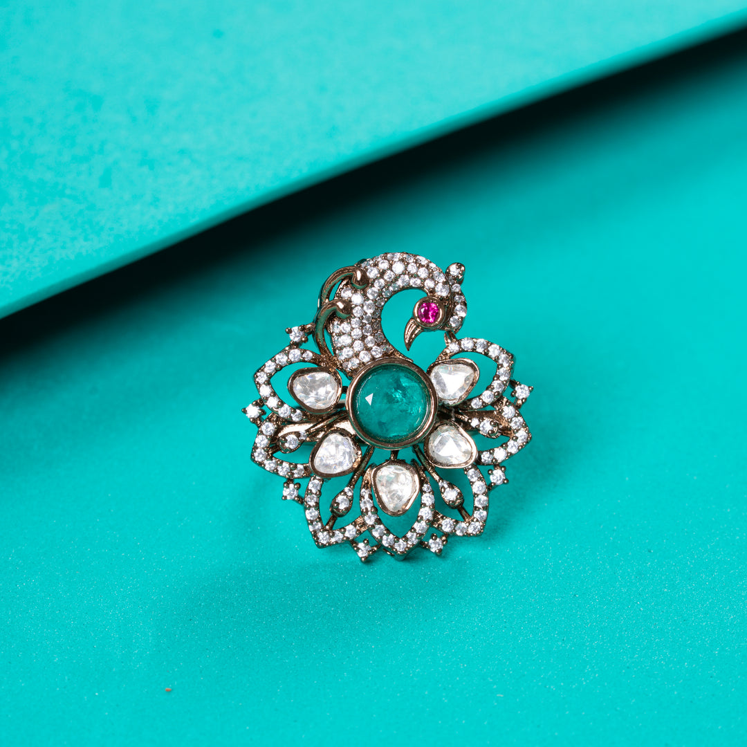 Peacock Crown Ring