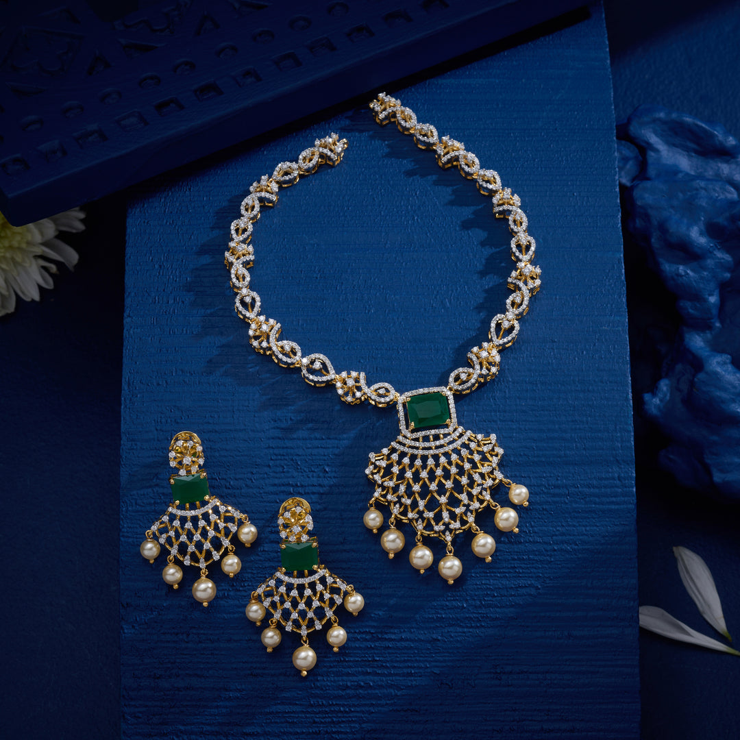 Emerisque CZ Necklace Set