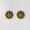 Emerald Kundan Studs