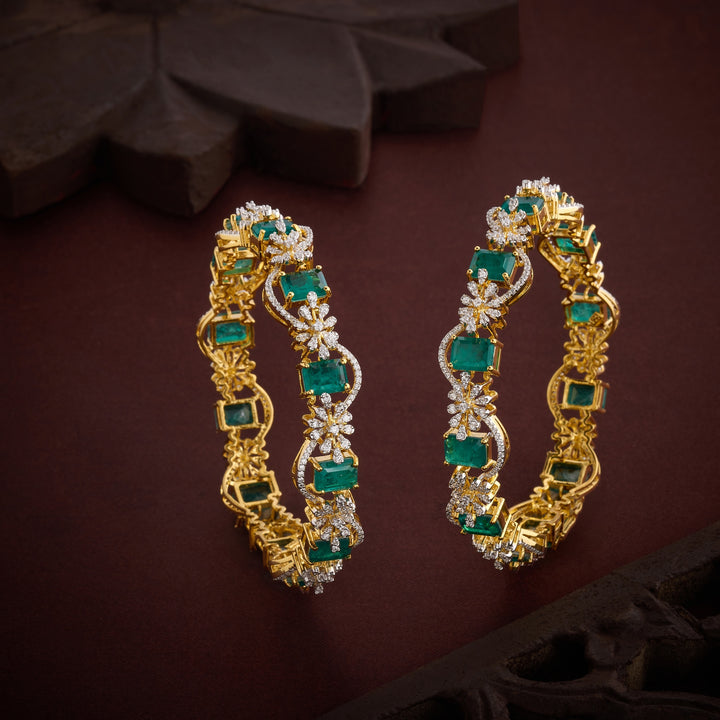 Recta-Flora CZ Bangles