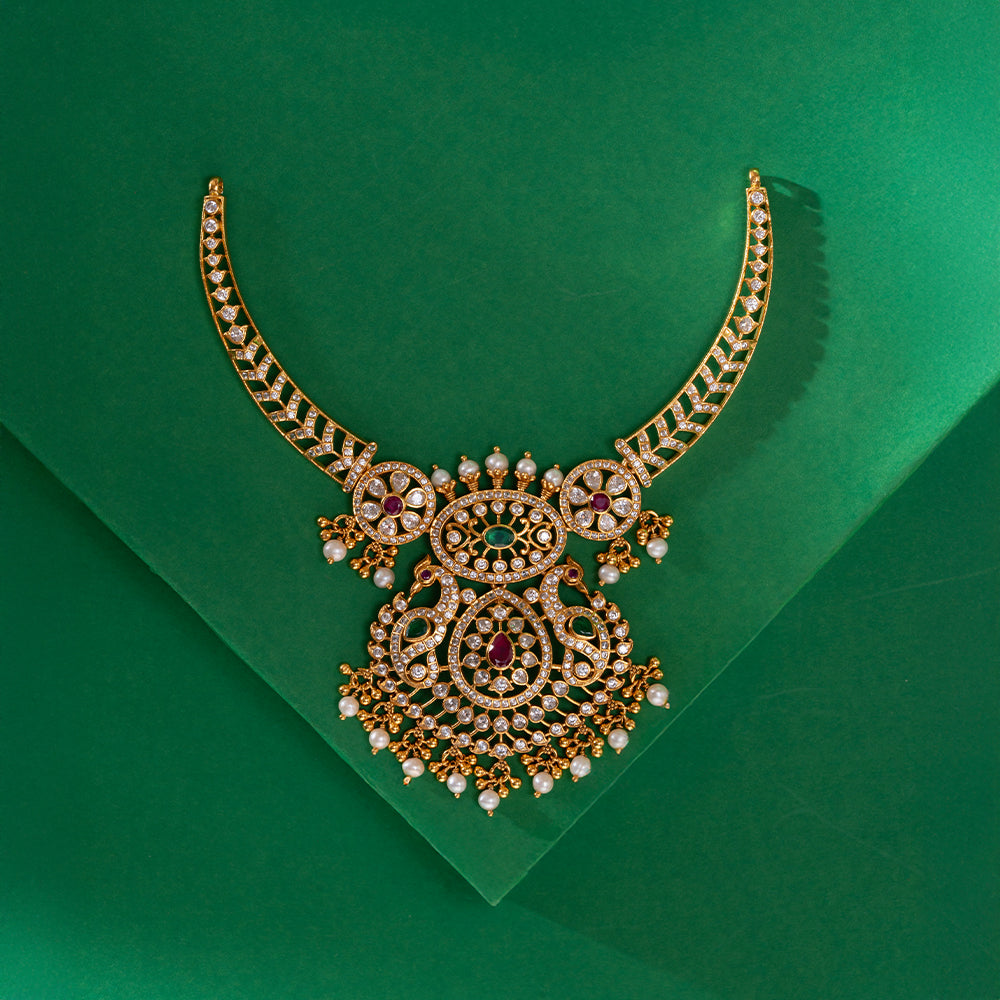 Gleaming Gulmohar Necklace Set