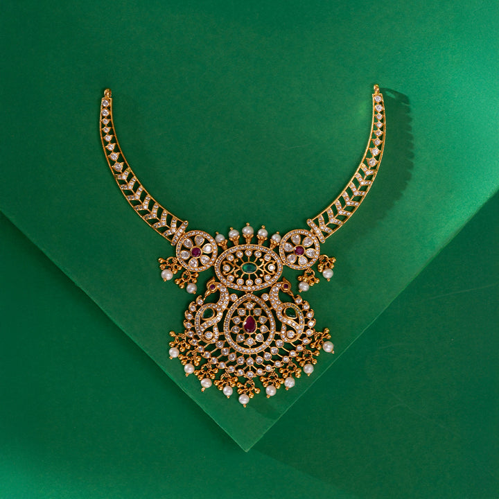 Gleaming Gulmohar Necklace Set