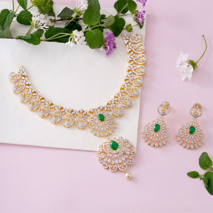 Crystal Ivy Necklace Set