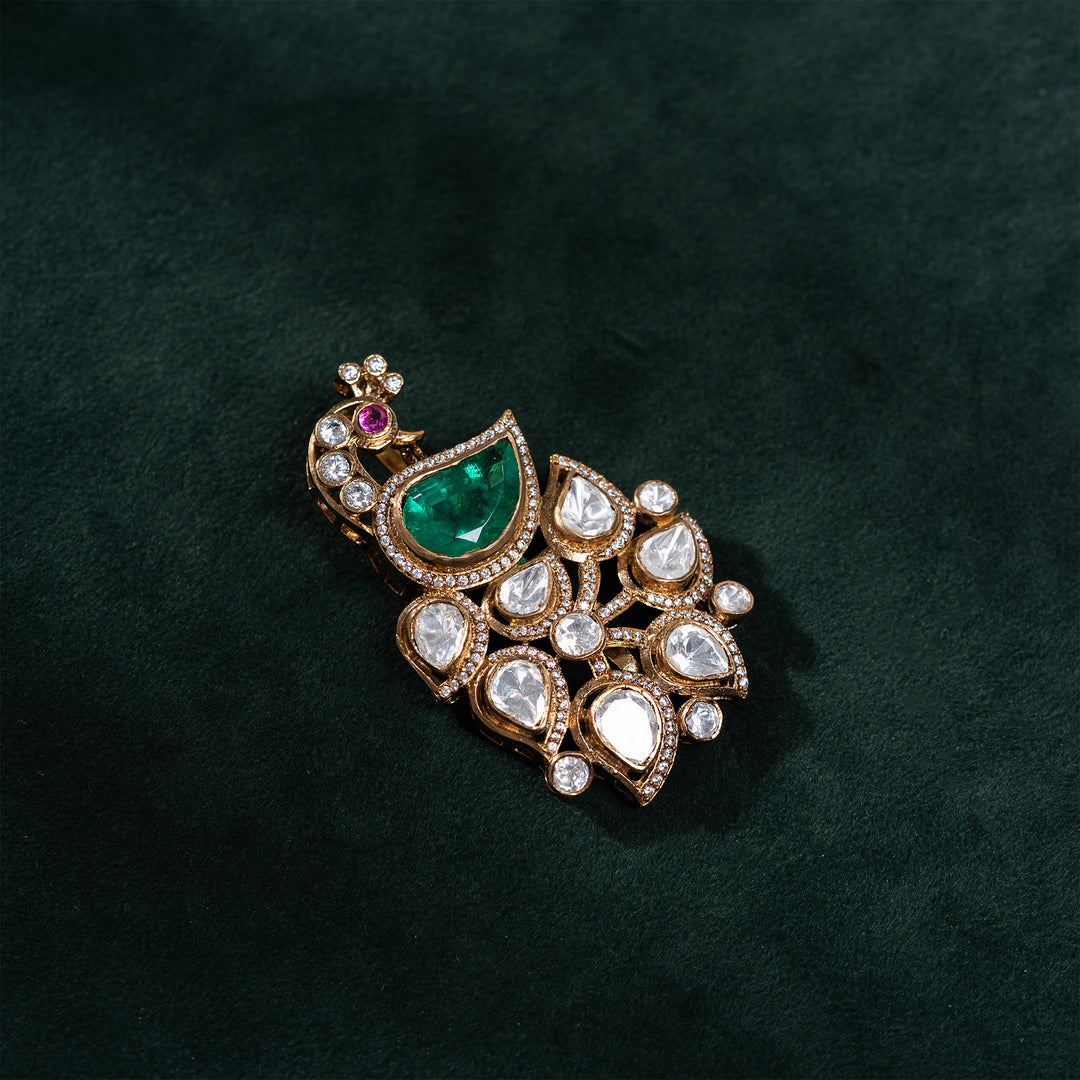 Twilight Peacock Tail Pendant