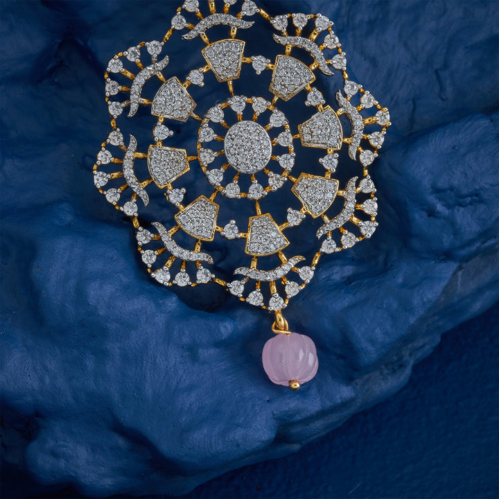 Quartz Sparkle Drop Pendant