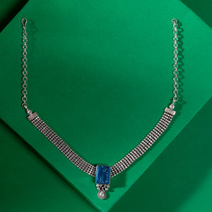 Neelraj Oxidised Short Necklace