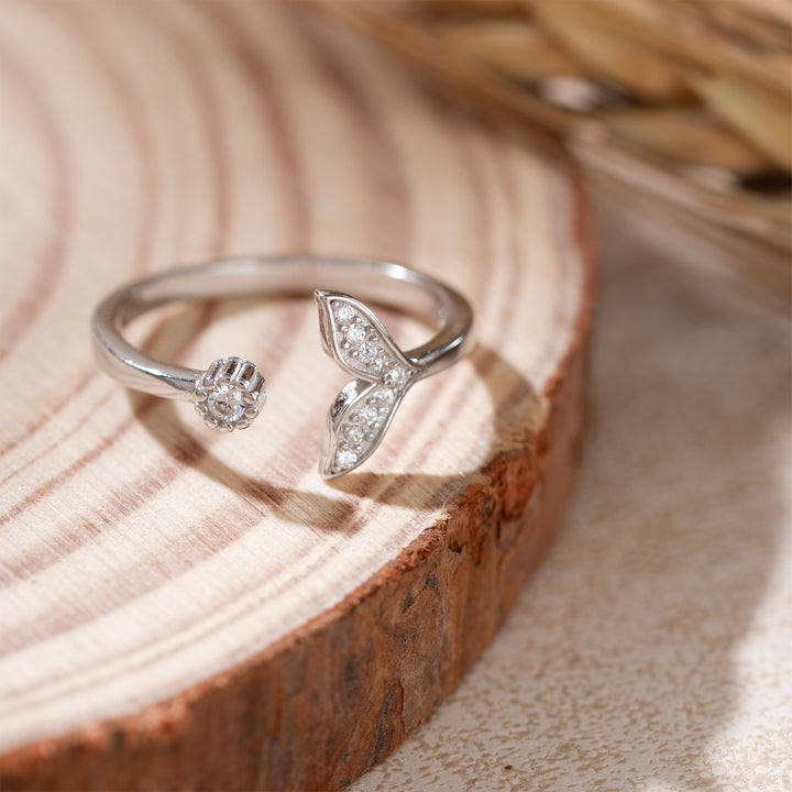 Dolphin Tail Toe Ring