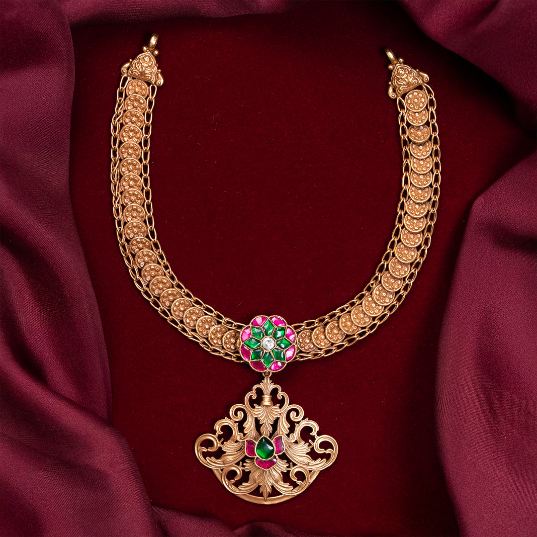 Pharaoh Pushpam Necklace Set