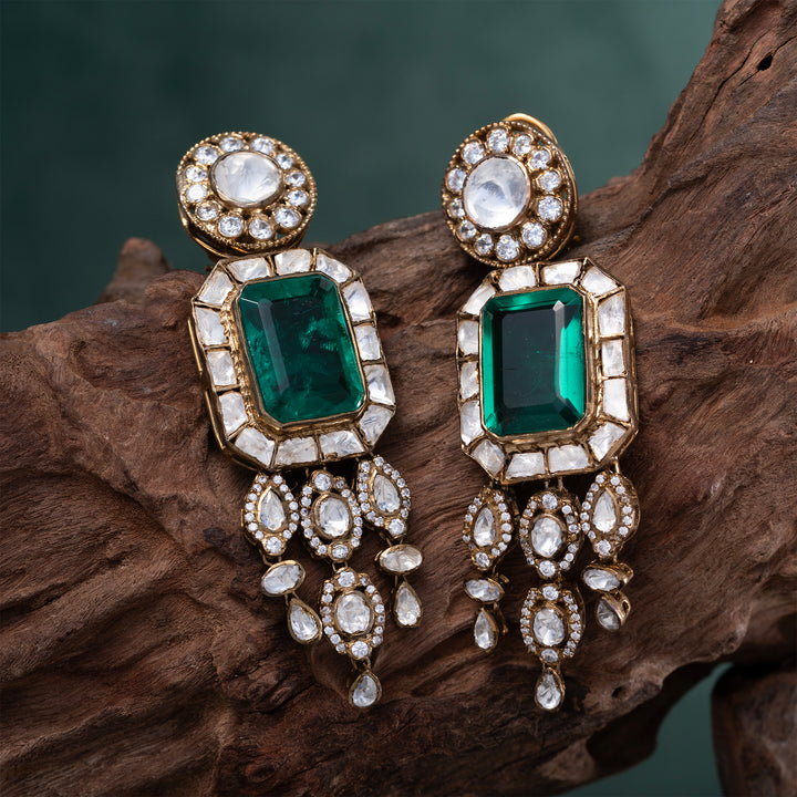 Portrait in Green Danglers