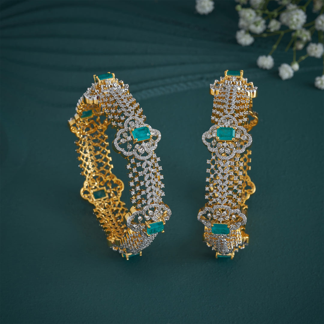 CZ Quadra Vines Bangles