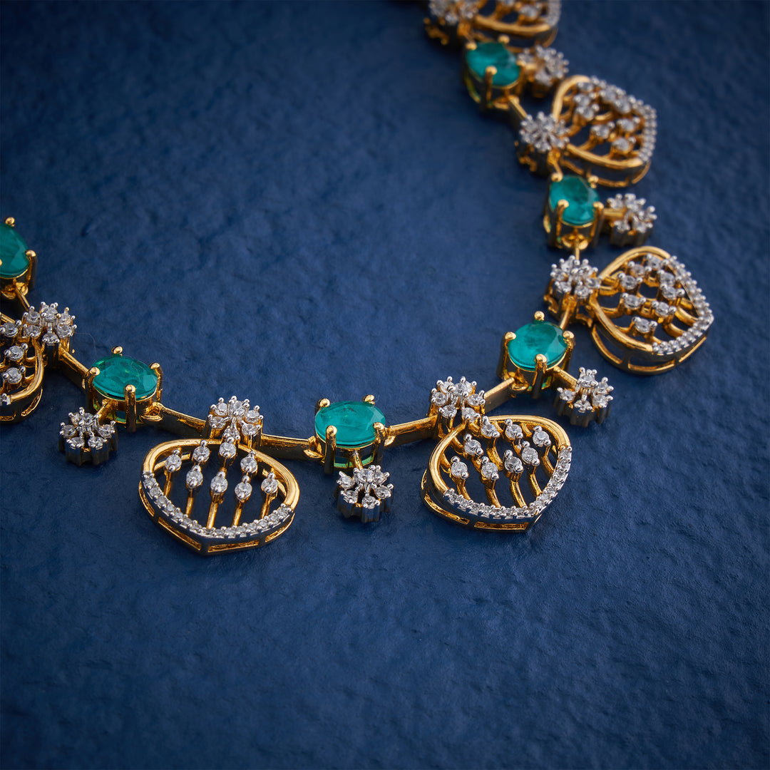 Czeleste Leaf Necklace Set