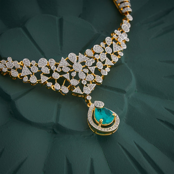 Tearion CZ Necklace Set