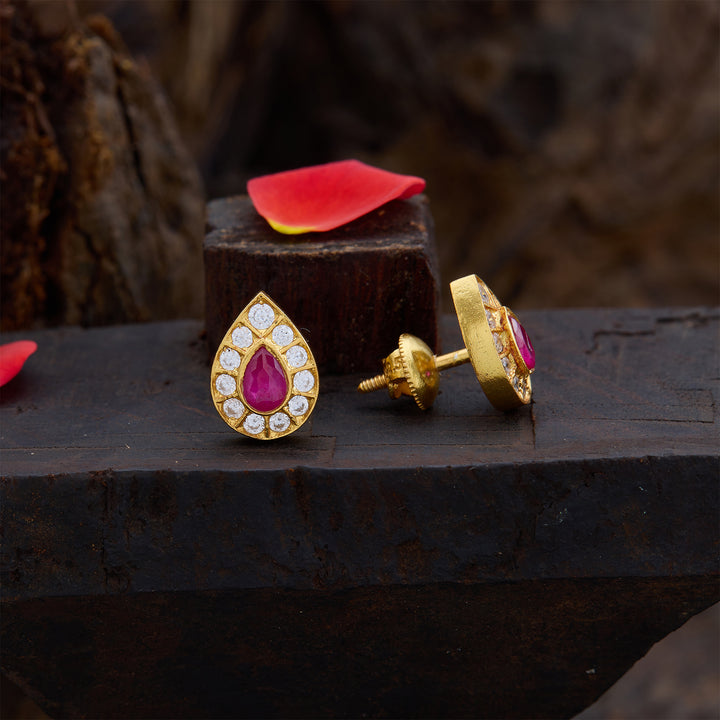 Ambar Emerald Bliss Studs