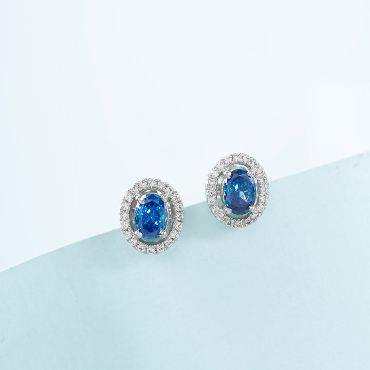 Indigo Crest Studs