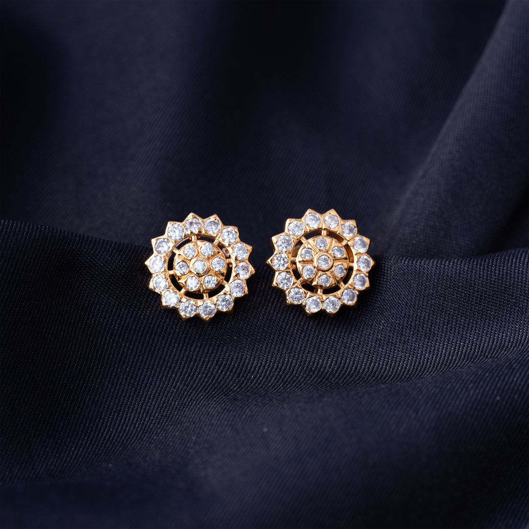Sphatika Phool Studs