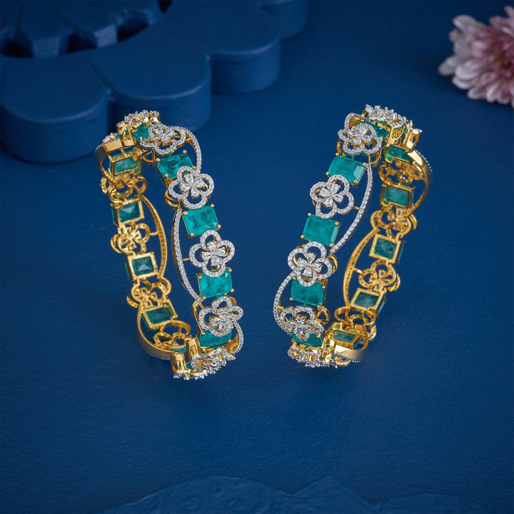 Wavy Flora Bangles