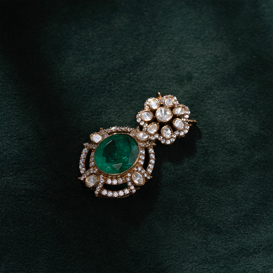 Tulasi Spark Polki Pendant