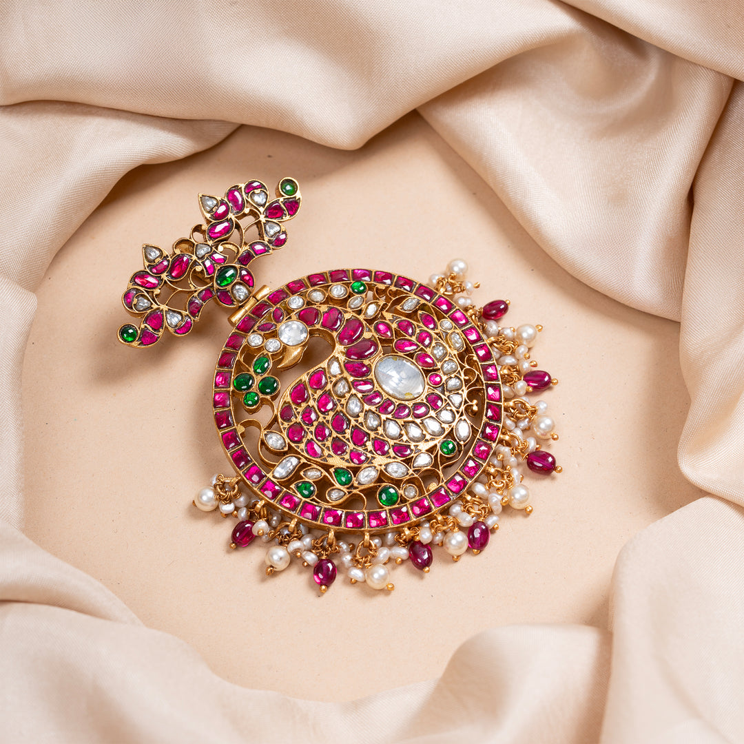 Mor Sundari Kundan Pendant