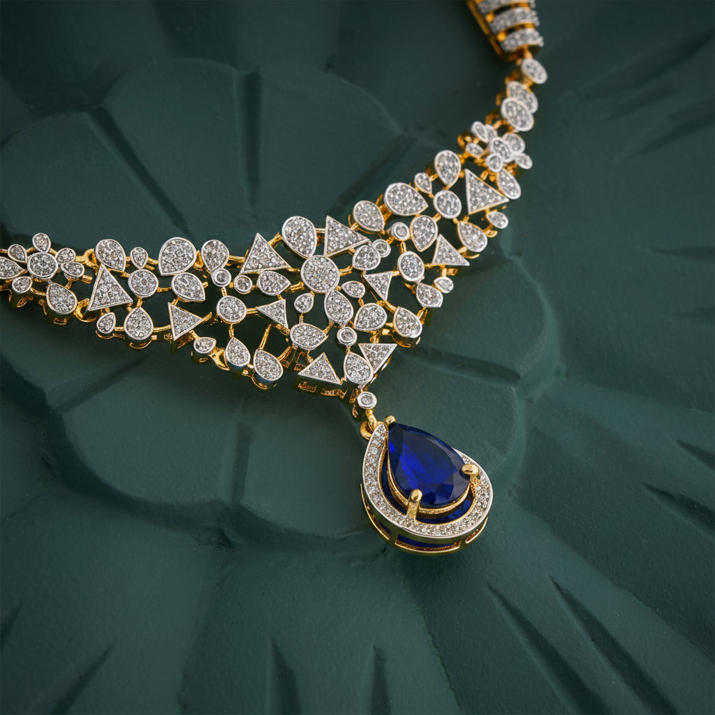 Tearion CZ Necklace Set