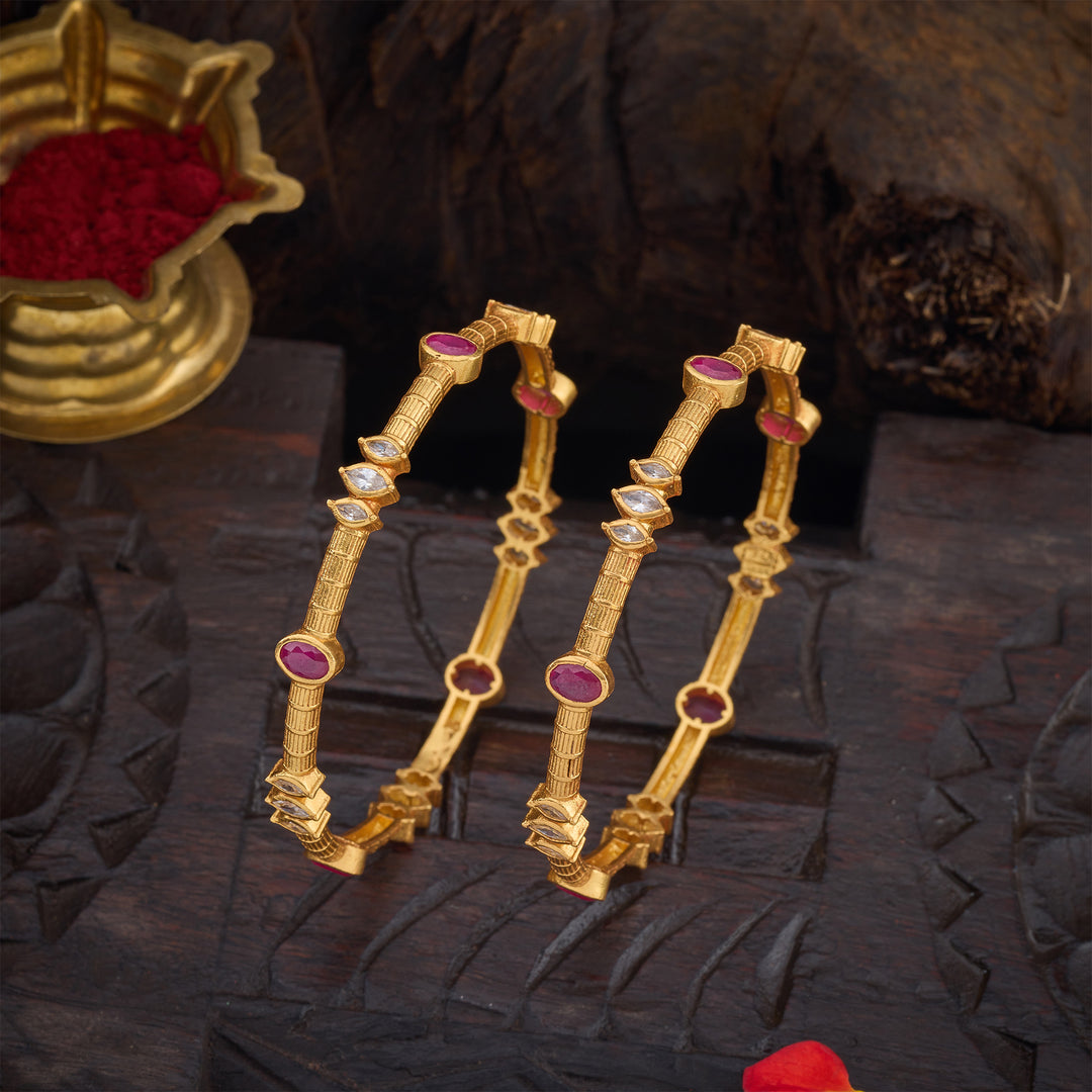 Ovalisca Stone Bangles