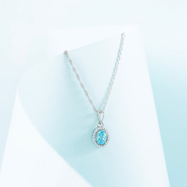 Glacier Bloom Chain Pendant