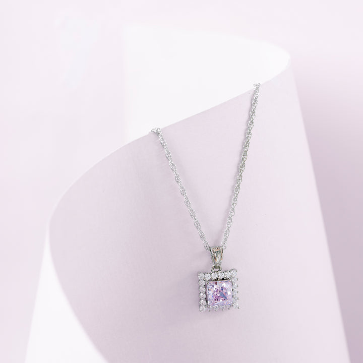 Blush Block Chain Pendant
