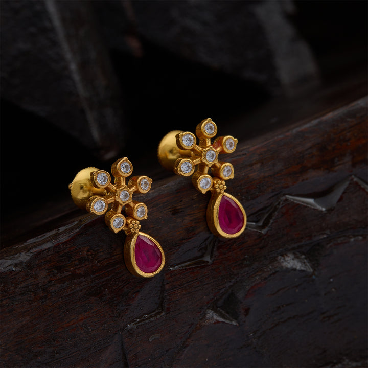Rose Ruby Studs
