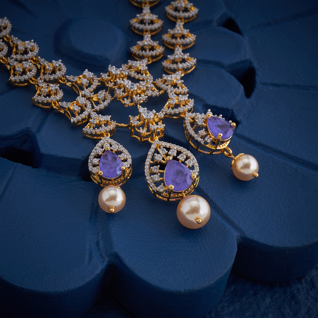 Grape Blossom Drapes Necklace Set