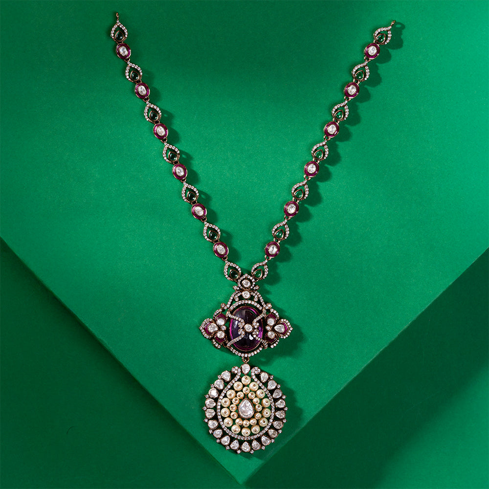 Rosaline Crown Necklace Set