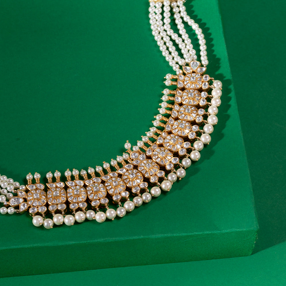 Pearl Poise Polki Choker
