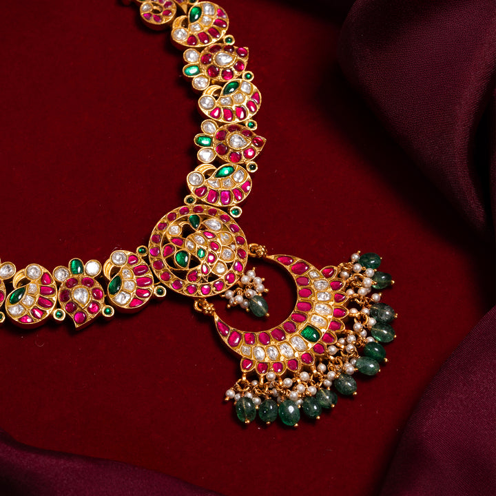 Kundanjali Moon Necklace