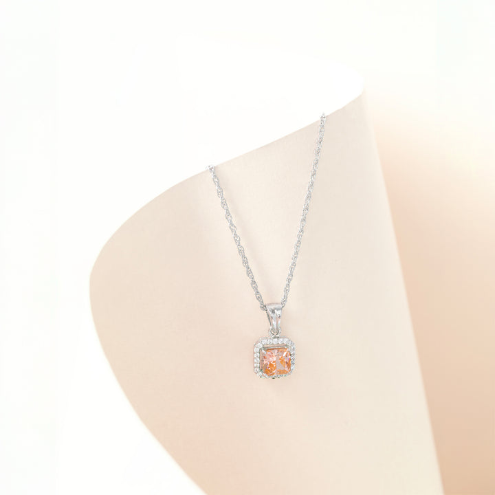 Flame Facet Chain Pendant