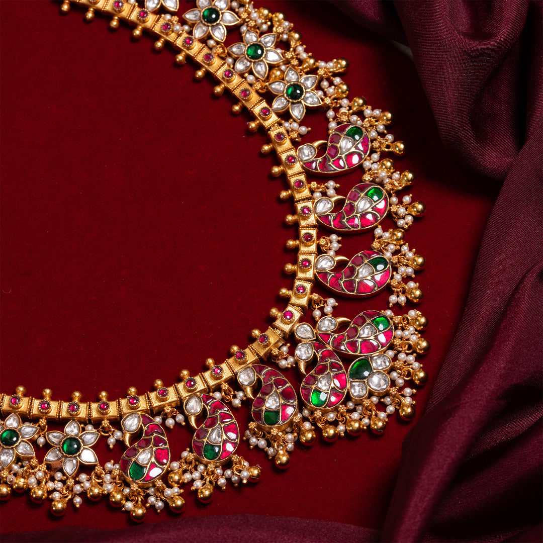 Morika Phool Kundan Necklace