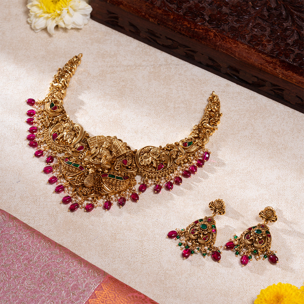 Suvarna Kalasha Lakshmi Necklace