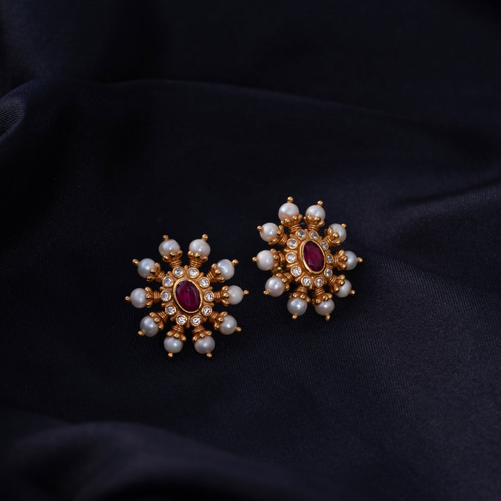 Sunbeam Ruby Studs