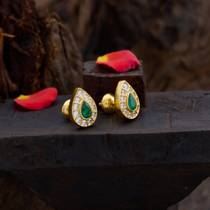 Ambar Emerald Bliss Studs