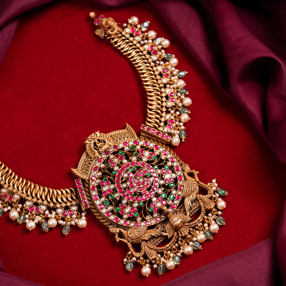 Lakshmirachana Mor Short Necklace