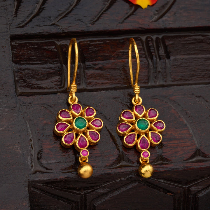 Til-Phool Ruby Pendant Set