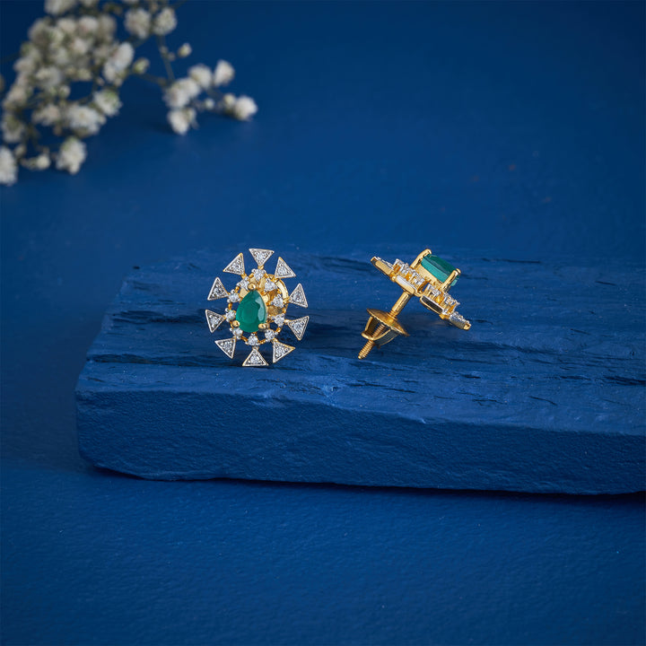 Emerald Asteris Studs
