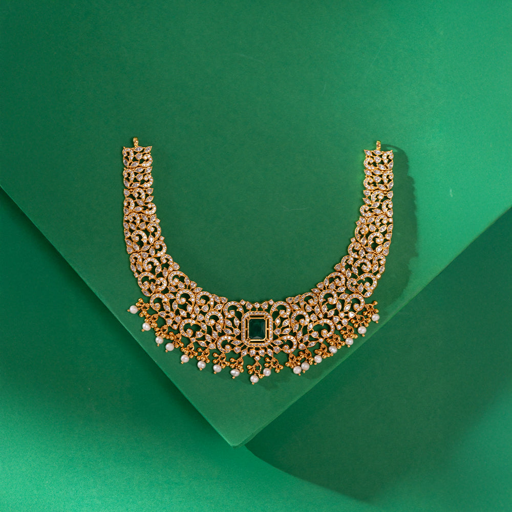 Octa Scroll Shine Necklace Set