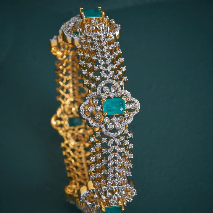 CZ Quadra Vines Bangles