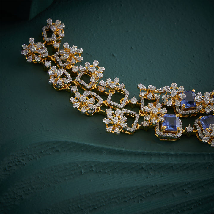 Blueberry FloraMyst Necklace Set