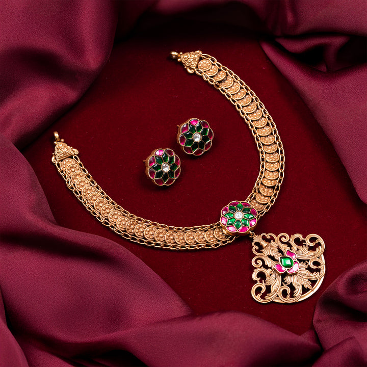 Pharaoh Pushpam Necklace Set