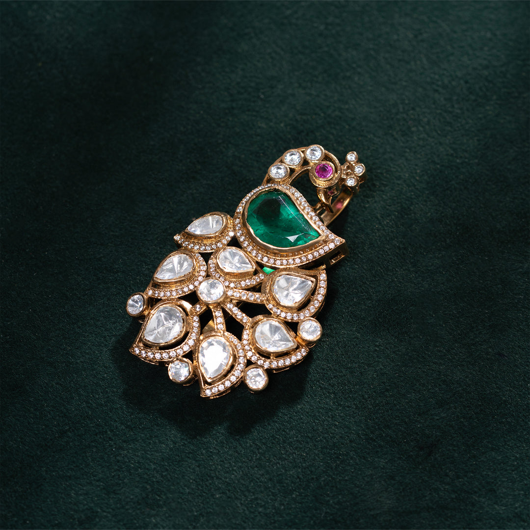 Twilight Peacock Tail Pendant